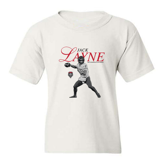 New Mexico - NCAA Football : Jack Layne - Graphic Youth T-Shirt-0