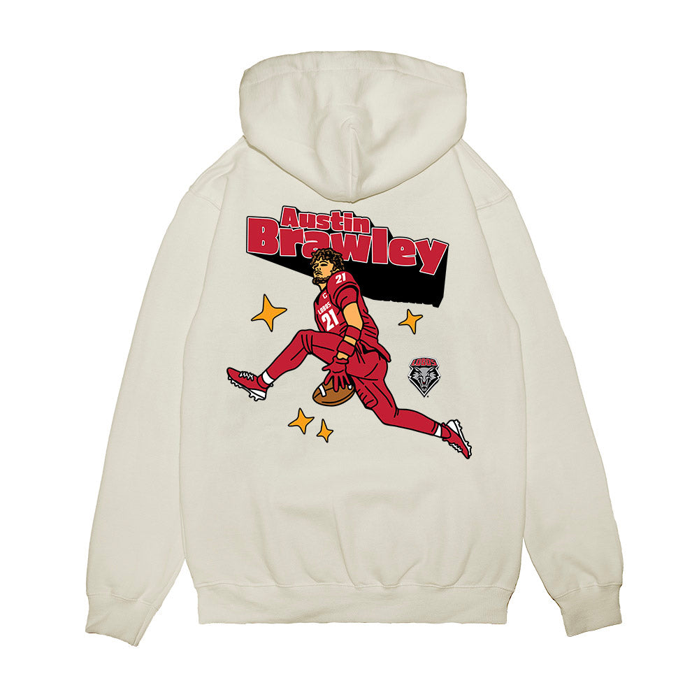 New Mexico - NCAA Football : Austin Brawley - Graphic Premium Hooded Sweatshirt-1