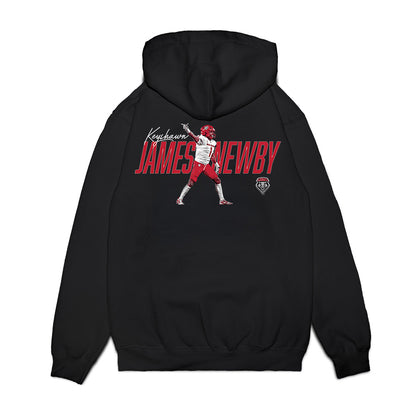 New Mexico - NCAA Football : Keyshawn James-Newby - Graphic Premium Hooded Sweatshirt-1