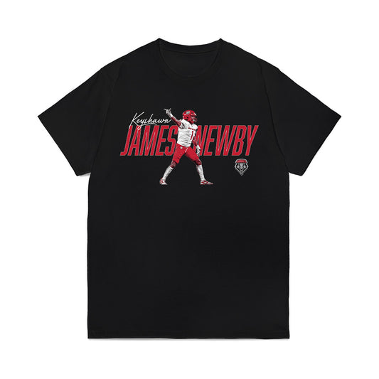 New Mexico - NCAA Football : Keyshawn James-Newby - Graphic Comfort Colors T-Shirt-0