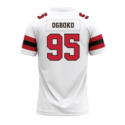 Georgia - NCAA Football : Nnamdi Ogboko - White Premium Football Jersey-1
