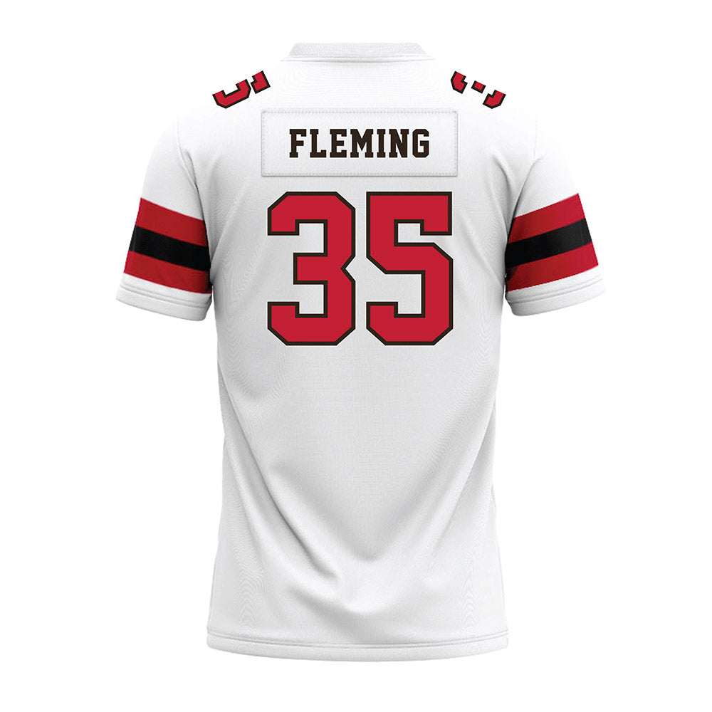Georgia - NCAA Football : Jacob Fleming - White Premium Football Jersey-1