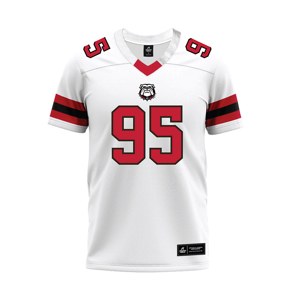 Georgia - NCAA Football : Nnamdi Ogboko - White Premium Football Jersey-0