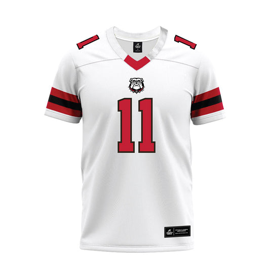 Georgia - NCAA Football : Darren Ikinnagbon - White Premium Football Jersey-0