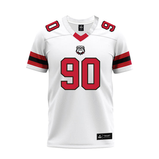 Georgia - NCAA Football : Elijah Griffin - White Premium Football Jersey-0