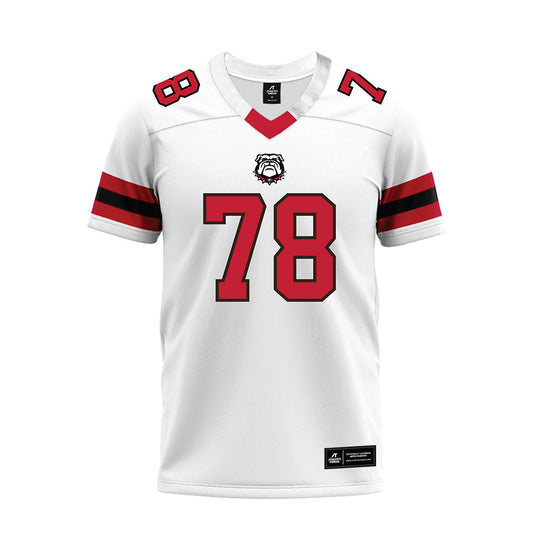 Georgia - NCAA Football : Tate Nelms - White Premium Football Jersey-0