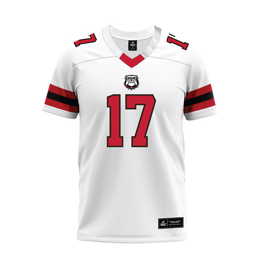Georgia - NCAA Football : Jaylan Morgan - White Premium Football Jersey-0