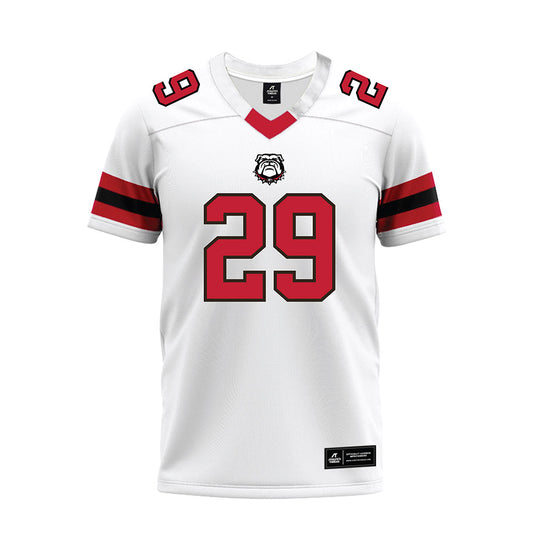 Georgia - NCAA Football : Isaiah Gibson - White Premium Football Jersey-0