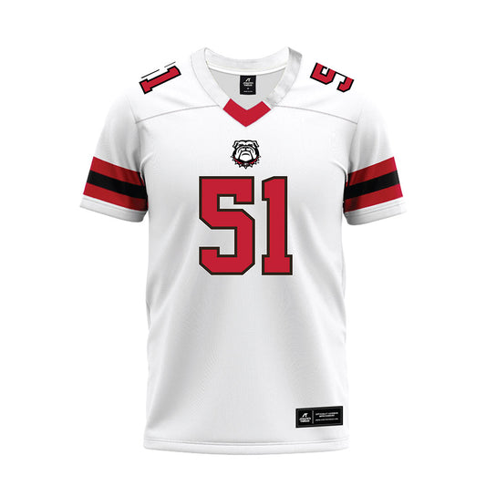 Georgia - NCAA Football : Malachi Toliver - White Premium Football Jersey-0