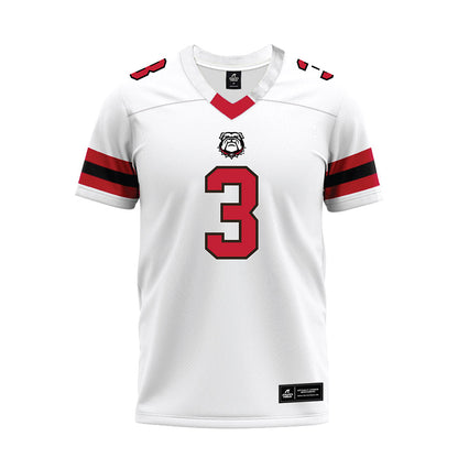 Georgia - NCAA Football : Nate Frazier Jr - White Premium Football Jersey-0
