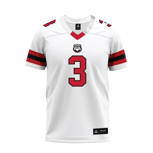 Georgia - NCAA Football : Nate Frazier Jr - White Premium Football Jersey-0