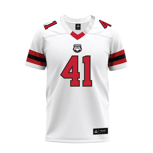 Georgia - NCAA Football : Denton Shamburger - White Premium Football Jersey-0