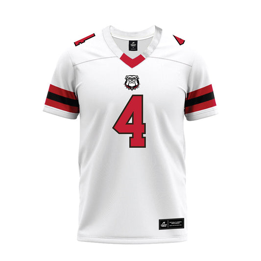 Georgia - NCAA Football : KJ Bolden - White Premium Football Jersey-0