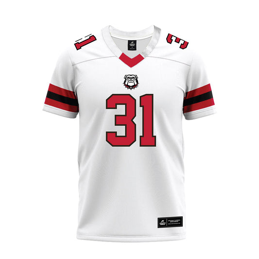 Georgia - NCAA Football : Wade Penn - White Premium Football Jersey-0