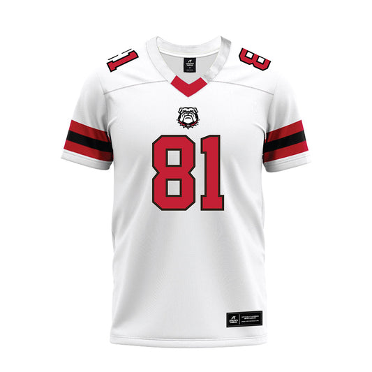 Georgia - NCAA Football : Jeremy Bell - White Premium Football Jersey-0