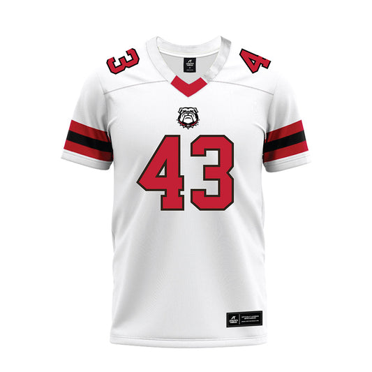 Georgia - NCAA Football : Ali Hall - White Premium Football Jersey-0