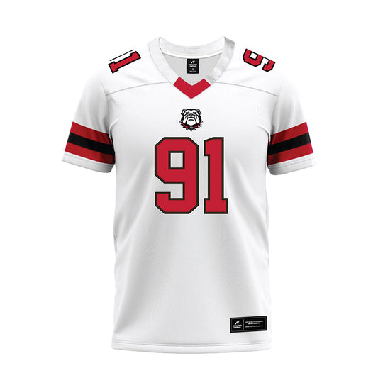 Georgia - NCAA Football : Justin Greene - White Premium Football Jersey-0