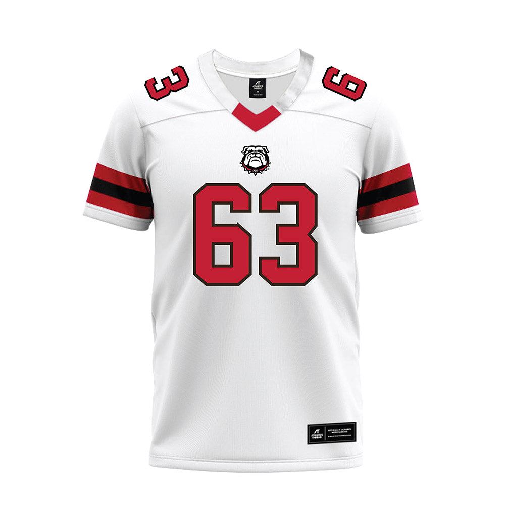 Georgia - NCAA Football : Dontrell Glover - White Premium Football Jersey-0