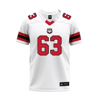 Georgia - NCAA Football : Dontrell Glover - White Premium Football Jersey-0