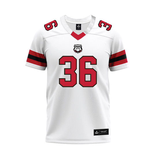 Georgia - NCAA Football : Jackson St. Clair - White Premium Football Jersey-0