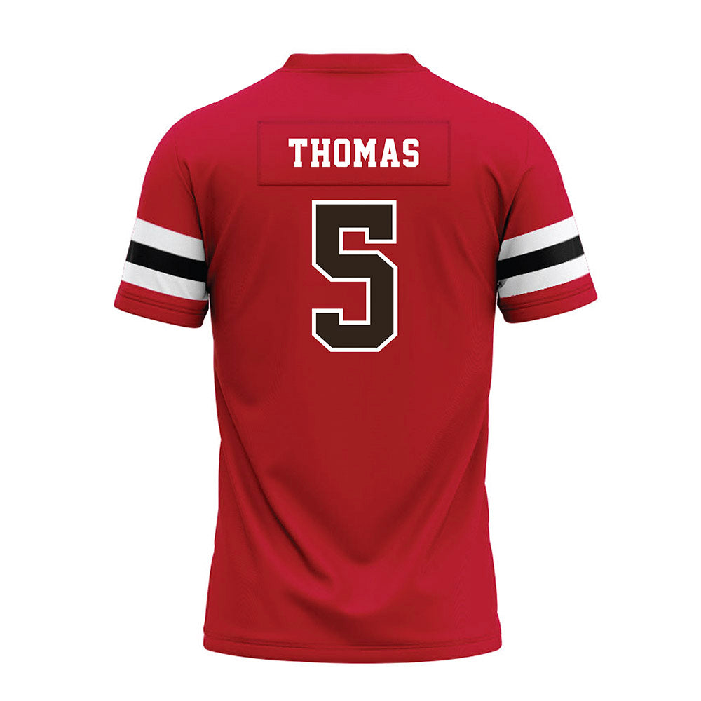 Georgia - NCAA Football : Noah Thomas - Red Premium Football Jersey-1