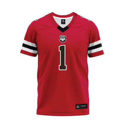 Georgia - NCAA Football : Zachariah Branch - Red Premium Football Jersey-0