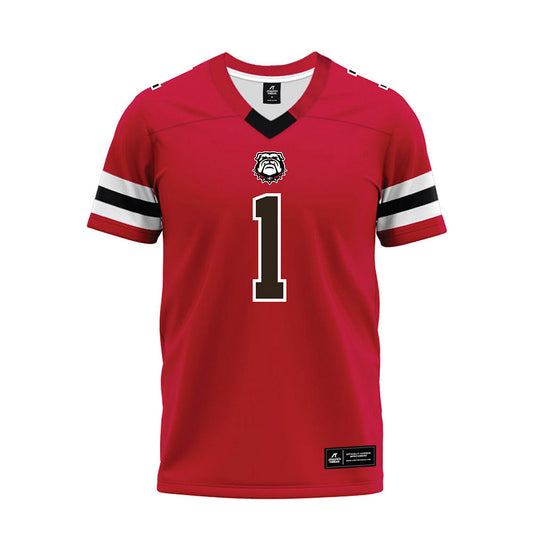 Georgia - NCAA Football : Zachariah Branch - Red Premium Football Jersey-0