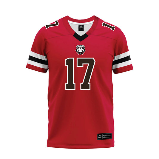 Georgia - NCAA Football : Jaylan Morgan - Red Premium Football Jersey-0
