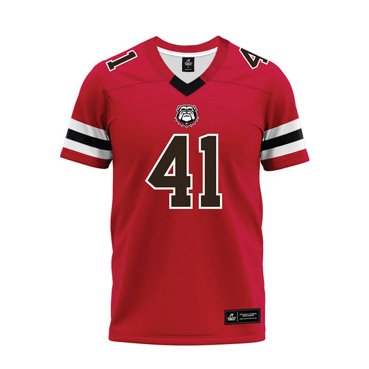 Georgia - NCAA Football : David Lalaian - Red Premium Football Jersey-0