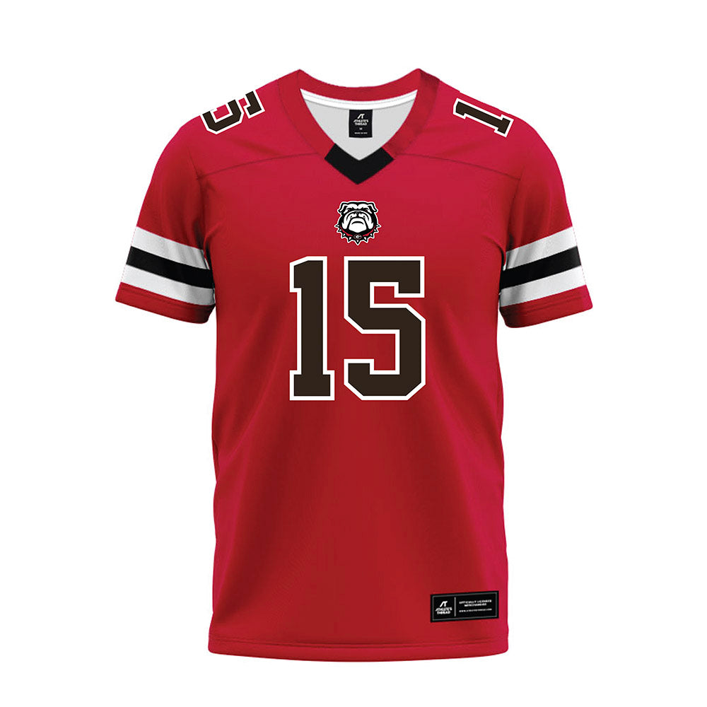 Georgia - NCAA Football : Demello Jones - Red Premium Football Jersey-0