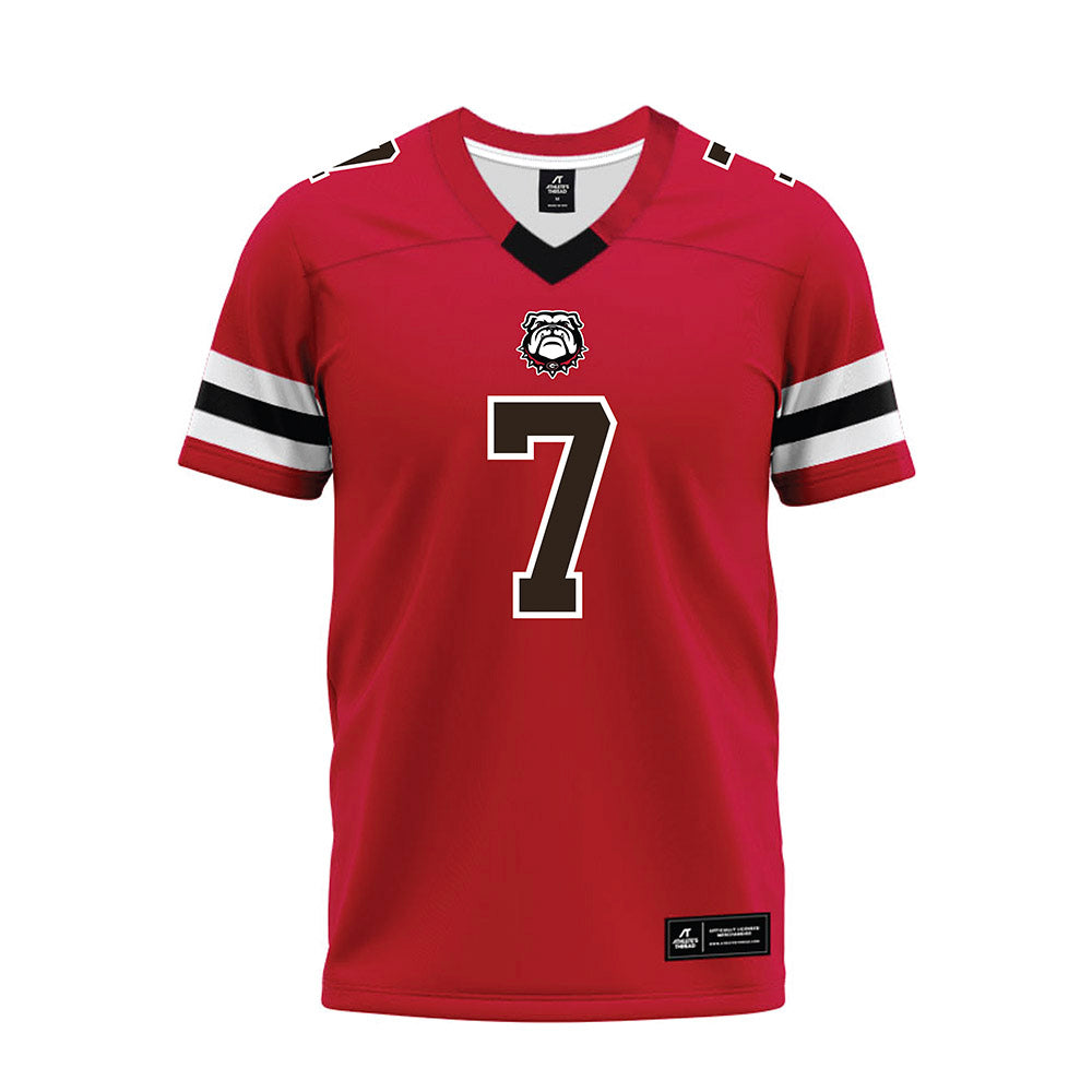 Georgia - NCAA Football : Daniel Harris - Red Premium Football Jersey-0