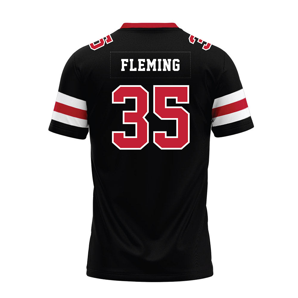 Georgia - NCAA Football : Jacob Fleming - Black Premium Football Jersey-1