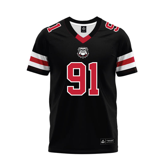 Georgia - NCAA Football : Peyton Woodring - Black Premium Football Jersey-0