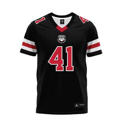 Georgia - NCAA Football : Denton Shamburger - Black Premium Football Jersey-0