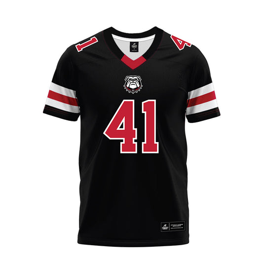 Georgia - NCAA Football : Denton Shamburger - Black Premium Football Jersey-0