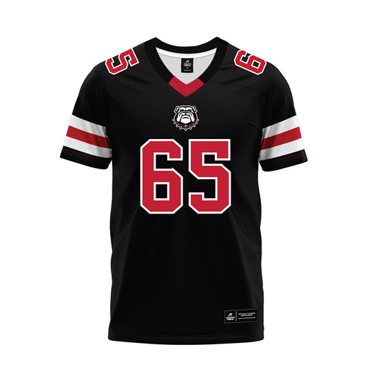 Georgia - NCAA Football : Dennis Uzochukwu - Black Premium Football Jersey-0