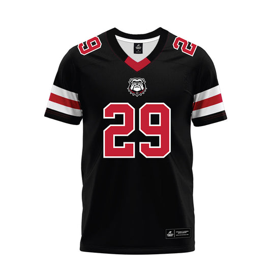 Georgia - NCAA Football : Isaiah Gibson - Black Premium Football Jersey-0