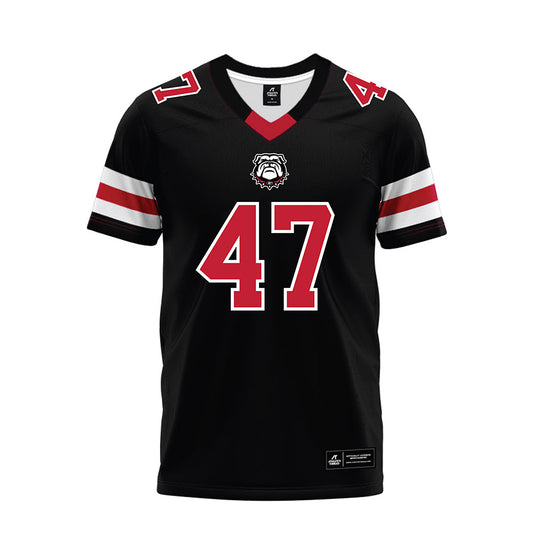 Georgia - NCAA Football : Clayton Hood - Black Premium Football Jersey-0