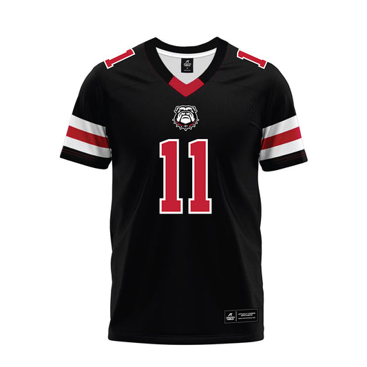 Georgia - NCAA Football : Darren Ikinnagbon - Black Premium Football Jersey-0
