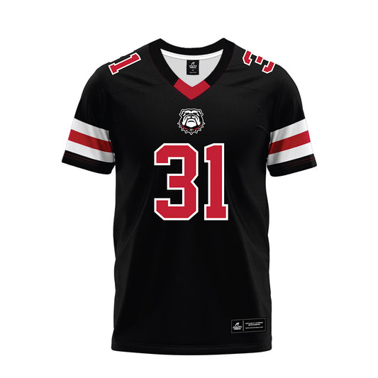 Georgia - NCAA Football : Wade Penn - Black Premium Football Jersey-0