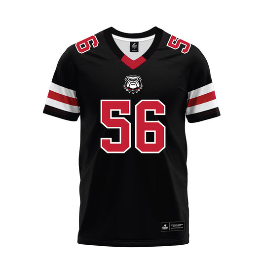 Georgia - NCAA Football : Nasir Johnson - Black Premium Football Jersey-0