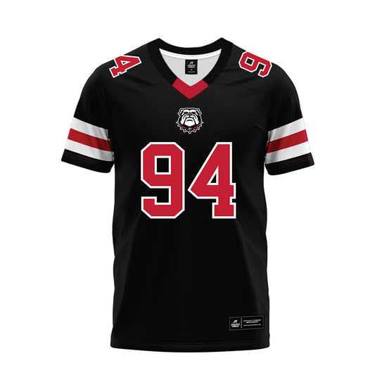 Georgia - NCAA Football : Henry Bates - Black Premium Football Jersey-0