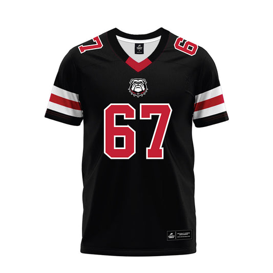 Georgia - NCAA Football : Clinton Barlow - Black Premium Football Jersey-0
