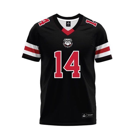 Georgia - NCAA Football : Gunner Stockton - Black Premium Football Jersey-0