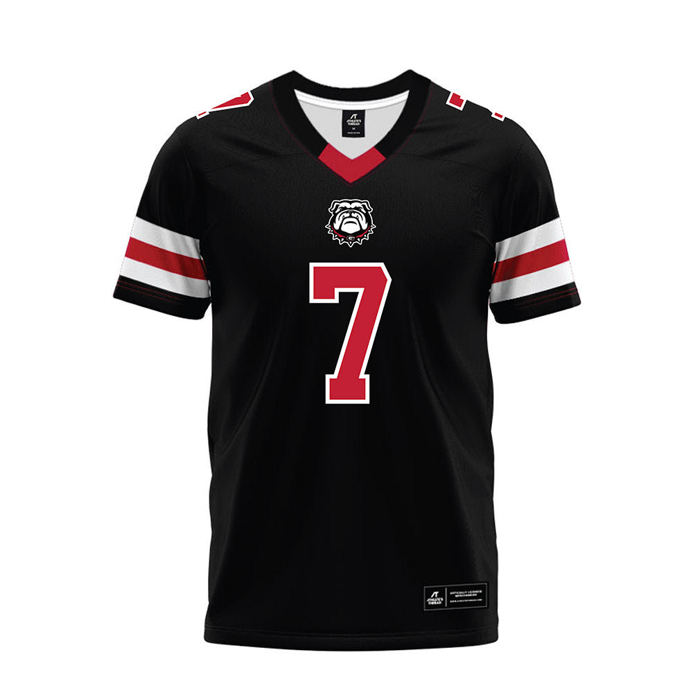 Georgia - NCAA Football : Daniel Harris - Black Premium Football Jersey-0