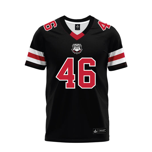 Georgia - NCAA Football : Danny Curran - Black Premium Football Jersey-0