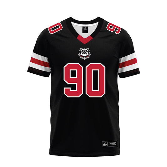 Georgia - NCAA Football : Drew Miller - Black Premium Football Jersey-0