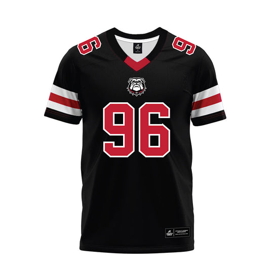 Georgia - NCAA Football : JJ Hanne - Black Premium Football Jersey-0