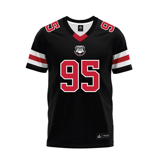 Georgia - NCAA Football : Nnamdi Ogboko - Black Premium Football Jersey-0