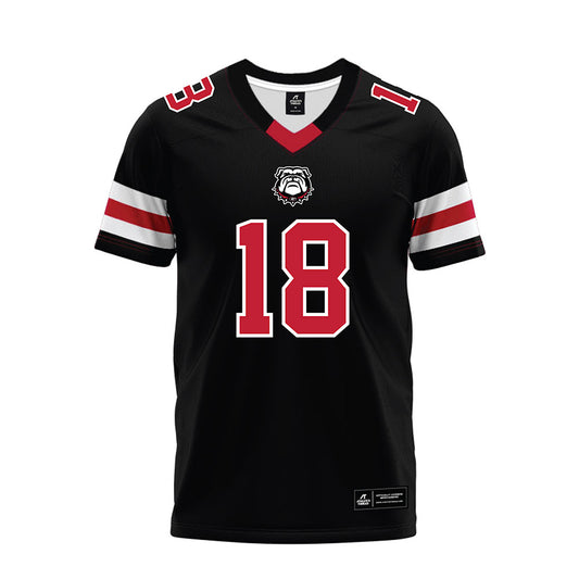 Georgia - NCAA Football : Elo Modozie - Black Premium Football Jersey-0